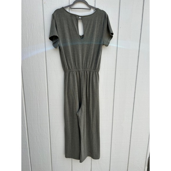 Mud Pie Knit Wide Leg Jumpsuit, Short Sleeve, Keyhole Back Closure, Sz S - Picture 2 of 7